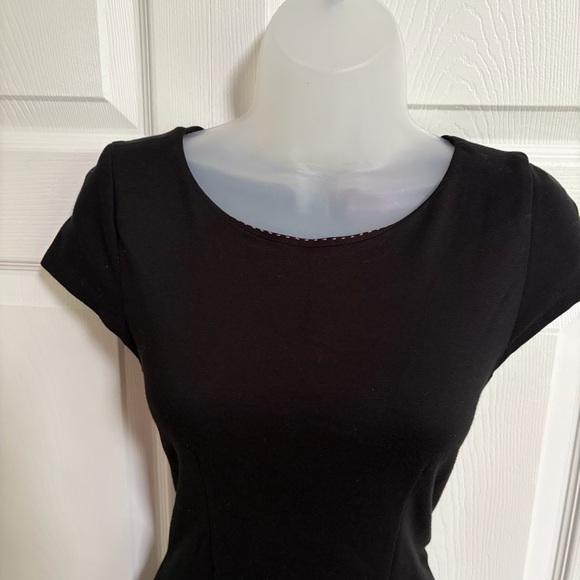 Alice + Olivia Towork Dress Black Short Sleeve size Small - Picture 2 of 13